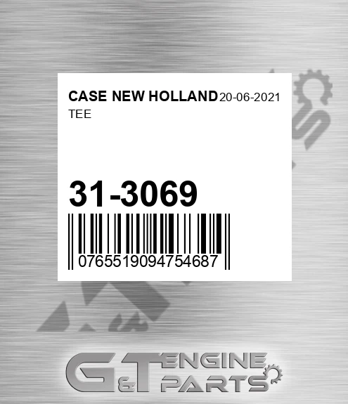 31-3069 Tee for CASE NEW HOLLAND