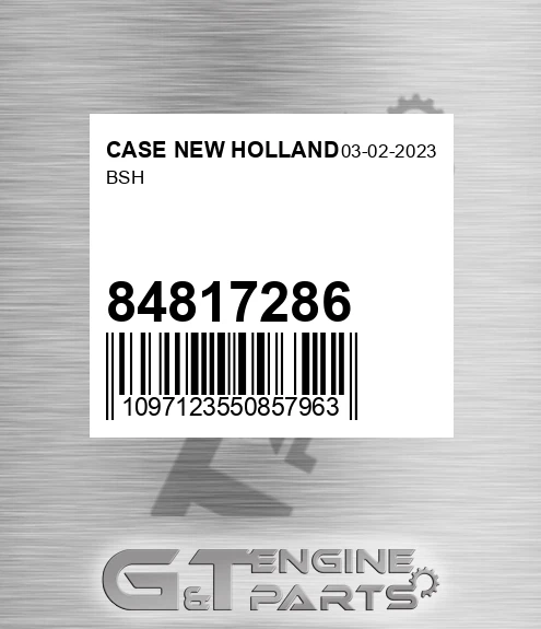 84817286 Bsh for CASE NEW HOLLAND