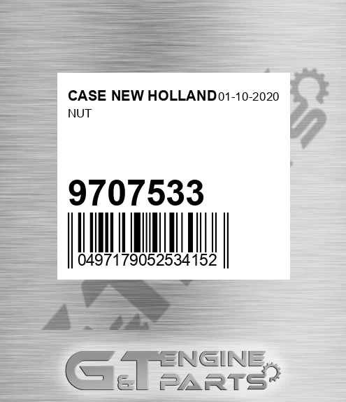 9707533 Nut for CASE NEW HOLLAND