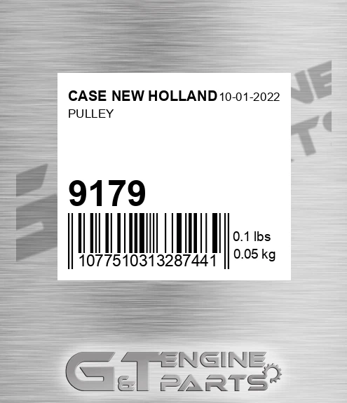 9179 Pulley for CASE NEW HOLLAND