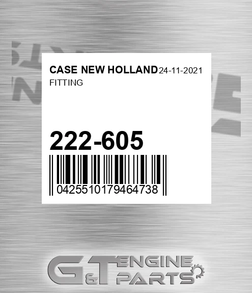222-605 Fitting for CASE NEW HOLLAND