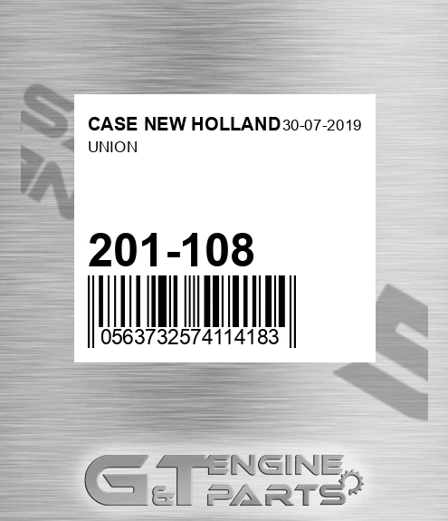 201-108 Union for CASE NEW HOLLAND