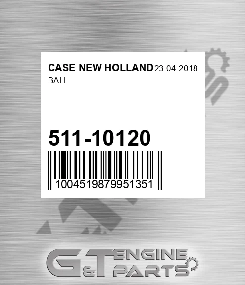 511-10120 Ball for CASE NEW HOLLAND