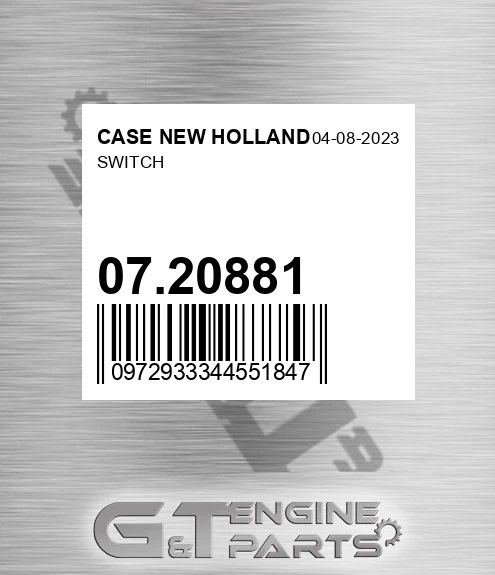 07.20881 Switch for CASE NEW HOLLAND