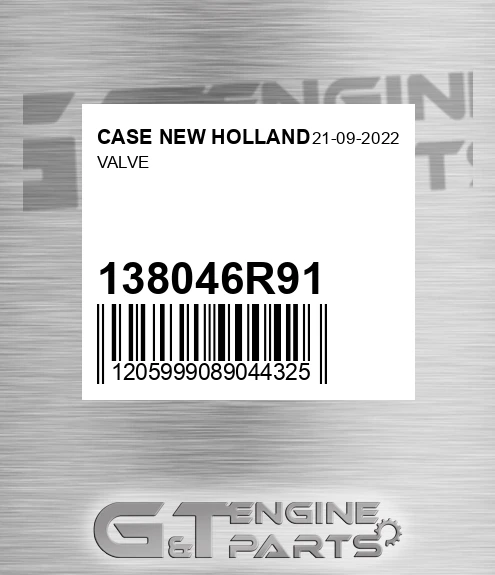 138046R91 Valve