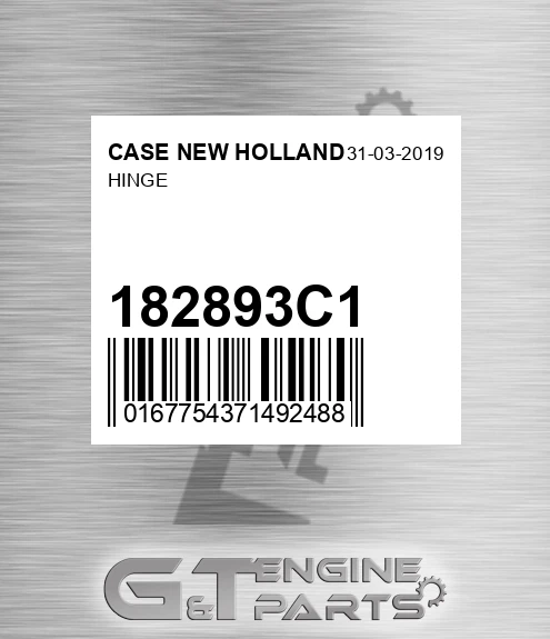 182893C1 Hinge for CASE NEW HOLLAND