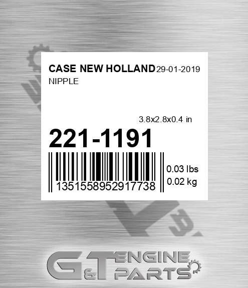 221-1191 Nipple