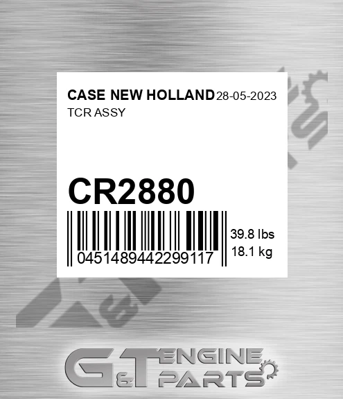 CR2880 Tcr Assy