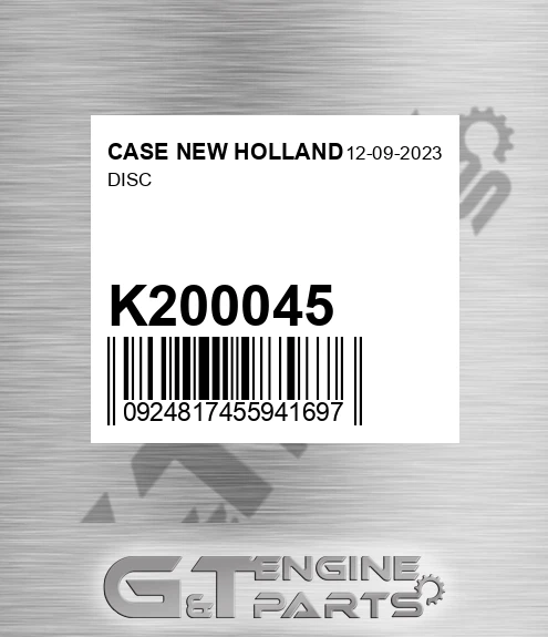K200045 Disc