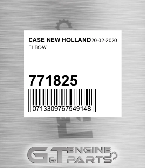 771825 Elbow for CASE NEW HOLLAND