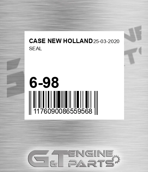 6-98 Seal for CASE NEW HOLLAND