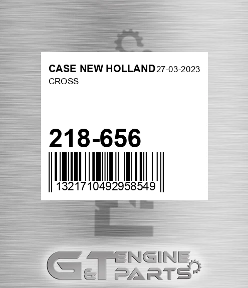 218-656 Cross for CASE NEW HOLLAND