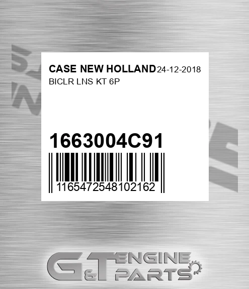 1663004C91 Biclr Lns Kt 6p