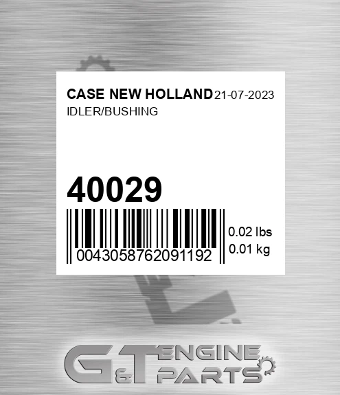 40029 Idler/bushing