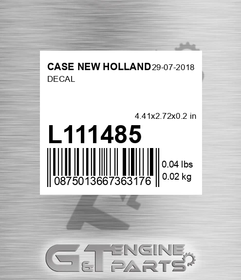 L111485 Decal