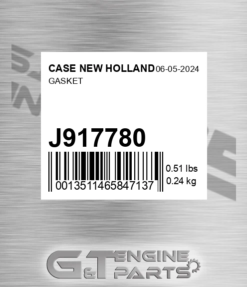 J917780 Gasket