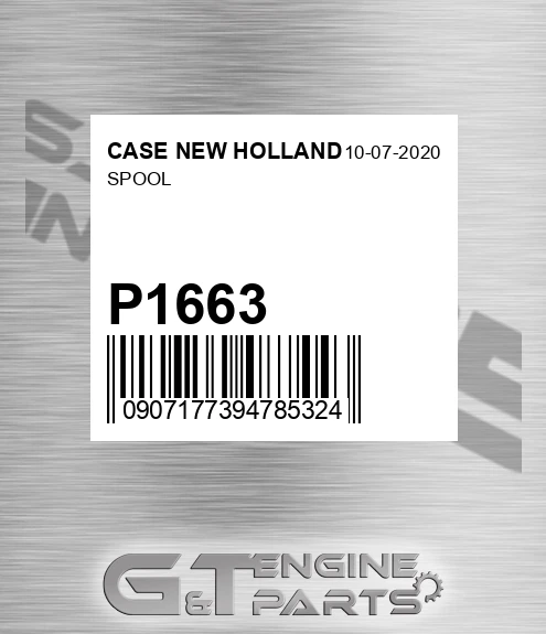 P1663 CASE NEW HOLLAND Spool