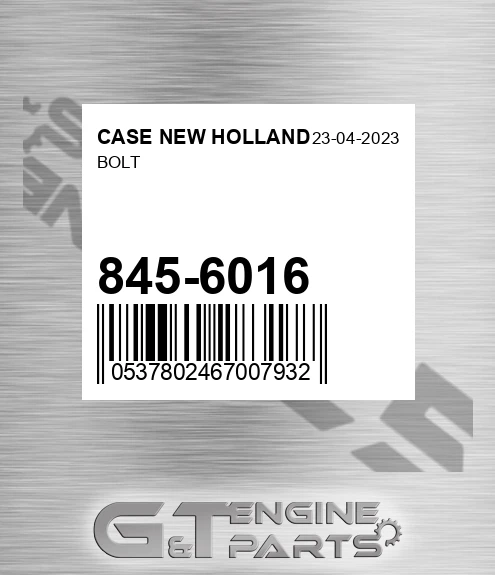 845-6016 Bolt