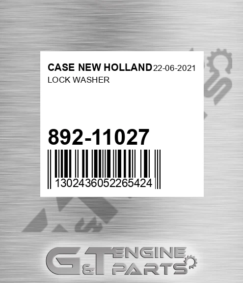 892-11027 Lock Washer