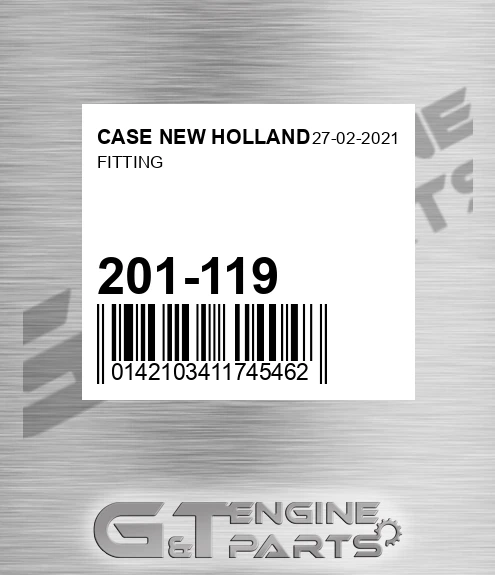 201-119 Fitting for CASE NEW HOLLAND