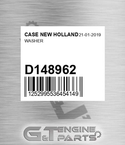 D148962 Washer for CASE NEW HOLLAND