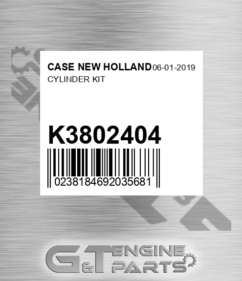 K3802404 Cylinder Kit for CASE NEW HOLLAND