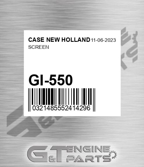 GI-550 Screen for CASE NEW HOLLAND