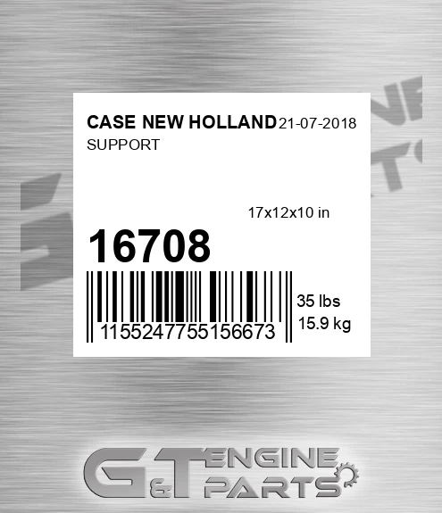 16708 CASE NEW HOLLAND Support