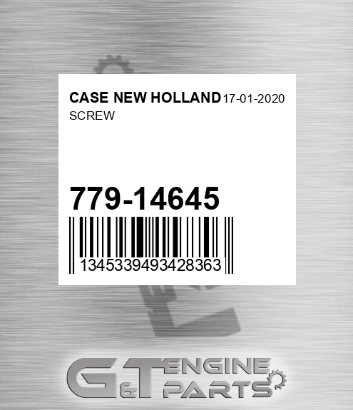 779-14645 Screw for CASE NEW HOLLAND