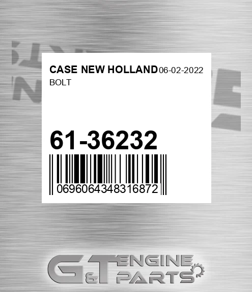61-36232 Bolt for CASE NEW HOLLAND