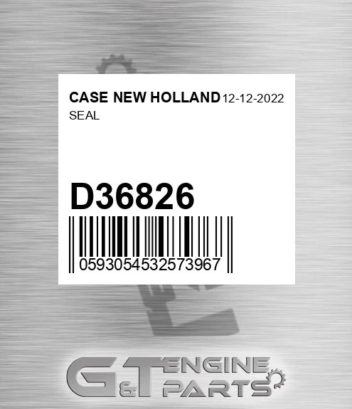 D36826 Seal for CASE NEW HOLLAND