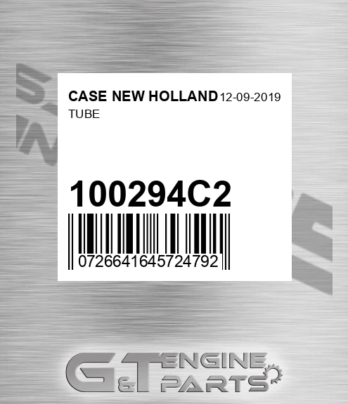 100294C2 Tube for CASE NEW HOLLAND