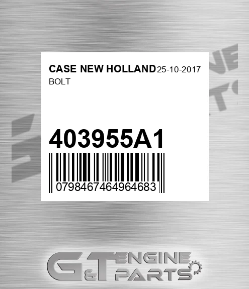 403955A1 Bolt for CASE NEW HOLLAND