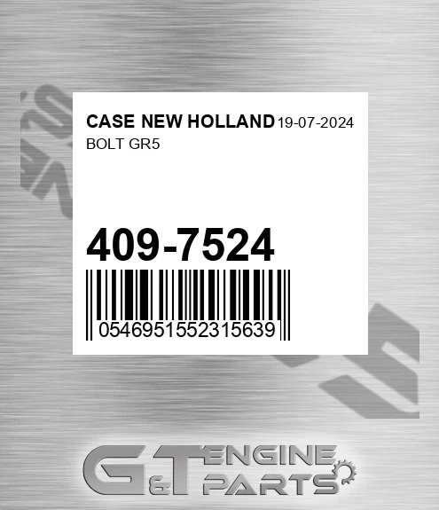 409-7524 Bolt Gr5