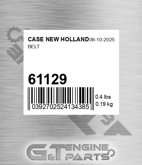 61129 CASE NEW HOLLAND Belt