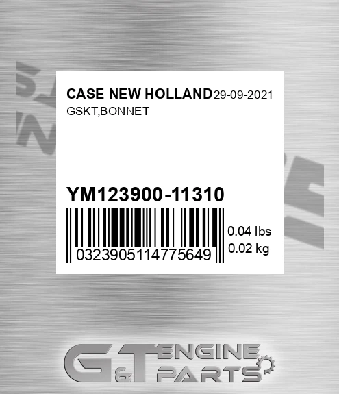 YM123900-11310 Gskt,bonnet