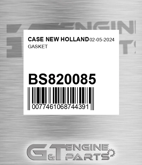 BS820085 CASE NEW HOLLAND Gasket