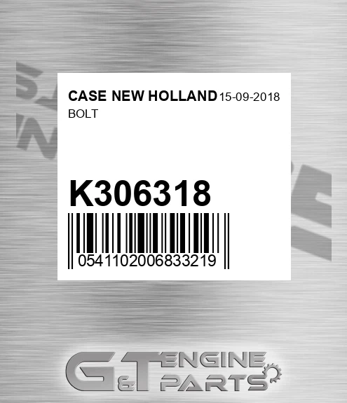 K306318 Bolt