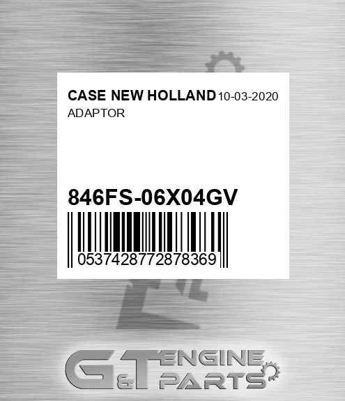 846FS-06X04GV Adaptor