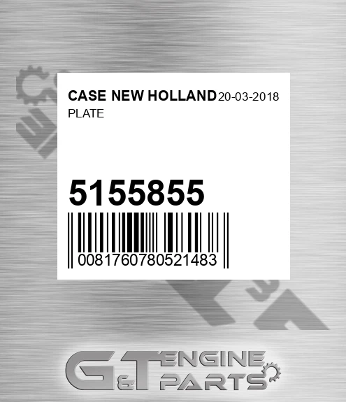 5155855 Plate for CASE NEW HOLLAND