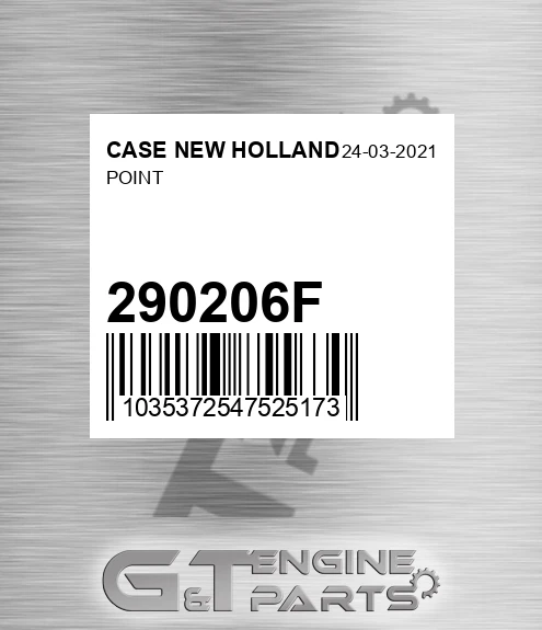 290206F Point for CASE NEW HOLLAND