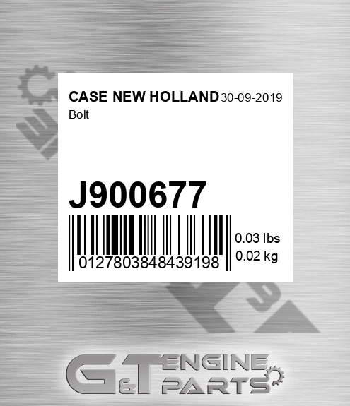 J900677 Bolt