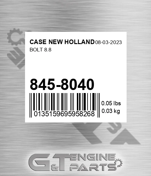 845-8040 Bolt 8.8