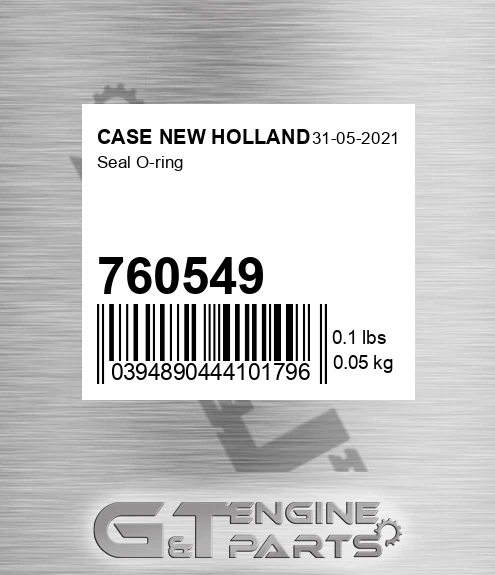 760549 CASE NEW HOLLAND Seal O-ring