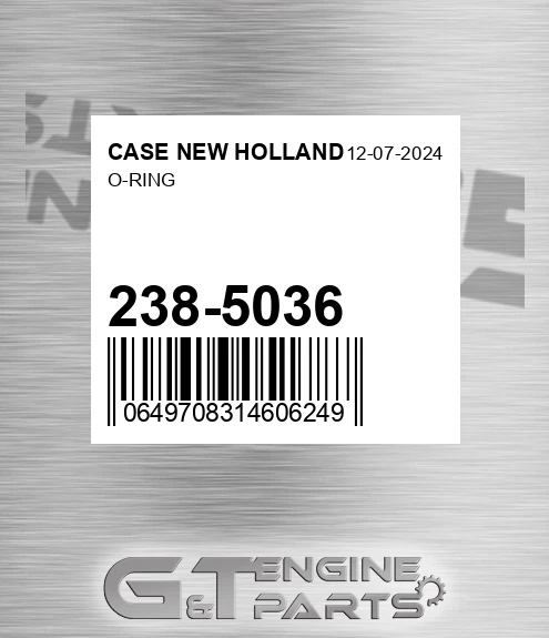 238-5036 O-ring for CASE NEW HOLLAND