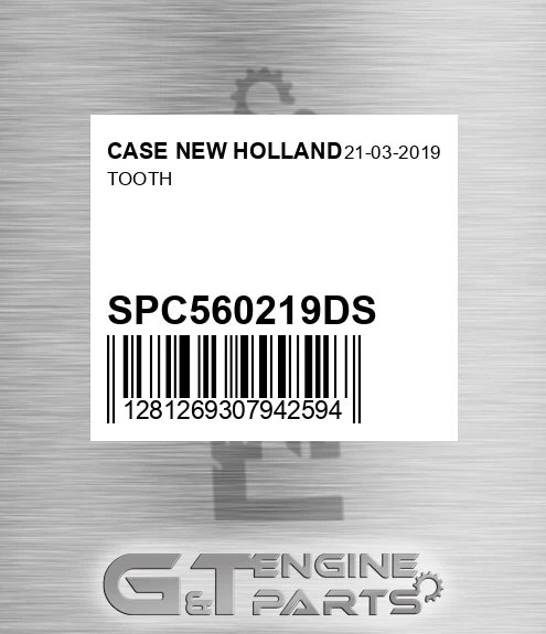 SPC560219DS Tooth
