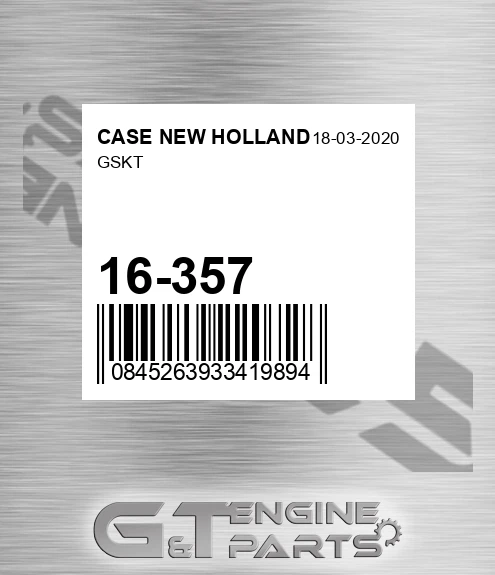 16-357 CASE NEW HOLLAND Gskt