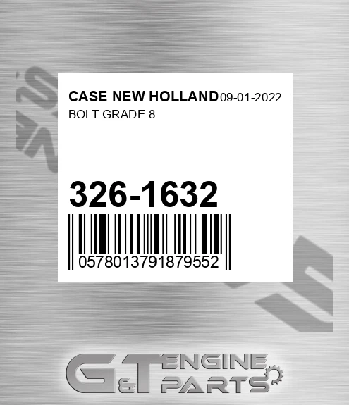 326-1632 Bolt Grade 8