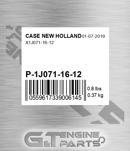 P-1J071-16-12 X1j071-16-12