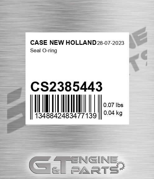 CS238-5443 Seal O-ring for CASE NEW HOLLAND